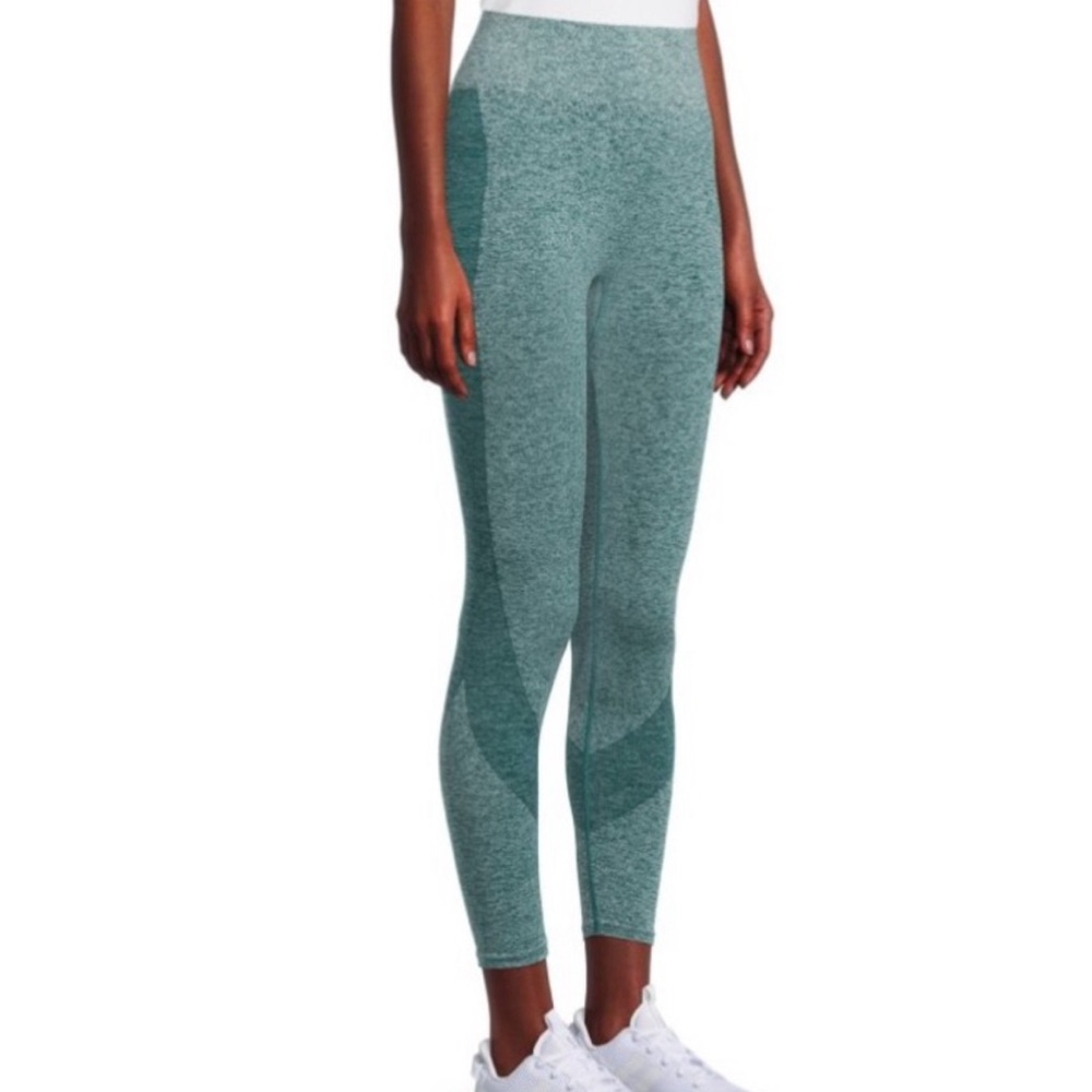 AVIA Seamless Contour Leggings Teal Green Heather Women’s XXL 2X 20